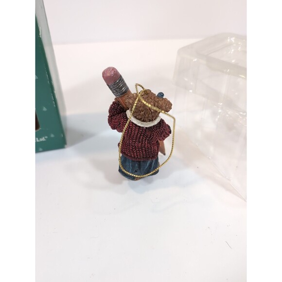 Boyds Bears Holiday Ornament #257121 The Boyd's Collection 2004 Teacher Pencil - Picture 2 of 8